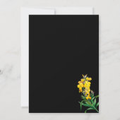Einfache Elegante Wildblume Einladung (Rückseite)