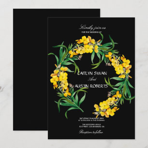 Einfache Elegante Wildblume Einladung
