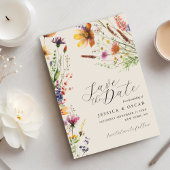 Einfache Elegante Wildblume Frühjahrssommer Hochze Save The Date