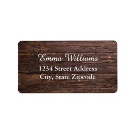 Einfache elegante Woodsy-Adressetiketten Adressaufkleber