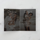 Einfache Elegante Wreath-Hochzeit mit 4 Fotos Text Programm (Innenseite)