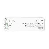 Einfache Elegante Zweigstelle Hochzeit-Rücksendead (Vorne)