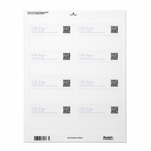 Einfache Elegantenbezeichnung Modern (Vorne)