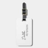 Einfache Elegantenbezeichnung Modern Gepäckanhänger (Vorderseite vertikal)