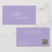 Einfache Elegantenbezeichnung Modern Visitenkarte (Vorne/Hinten)