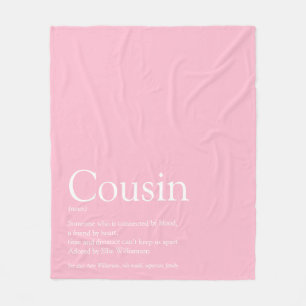 Einfache Eleganter Cousin Definition Rosa Fleecedecke