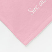 Einfache Eleganter Cousin Definition Rosa Fleecedecke (Ecke)