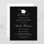 Einfache Eleganter Schwarz-Weiß-Abschluss (Vorne/Hinten)