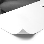 Einfache Elegantes klassisches Foto Begrüßung Poster (Ecke)