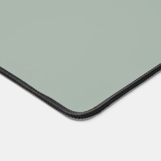 Einfache Elegantsage Green Monogram Initials Schreibtischunterlage (Ecke)