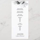 Einfache Elegantsage Green Wedding Program Card Programm (Rückseite)