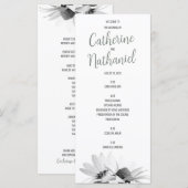 Einfache Elegantsage Green Wedding Program Card Programm (Vorne/Hinten)