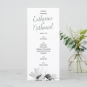 Einfache Elegantsage Green Wedding Program Card Programm (Stehend Vorderseite)