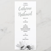 Einfache Elegantsage Green Wedding Program Card Programm (Vorderseite)