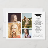 Einfache Eleganz, Ankündigung von Abschluss Foto (Rückseite)