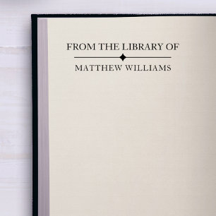 Einfache Eleganz aus der Bibliothek des Individuel Gummistempel