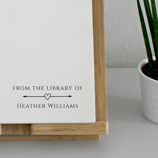 Einfache Eleganz aus der Bibliothek des Individuel Gummistempel