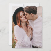 Einfache Eleganz botanische Vegetation QR Code Hoc Einladung (Rückseite)