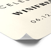 Einfache Eleganz & Chic Der Morgen nach dem Empfan Poster (Ecke)