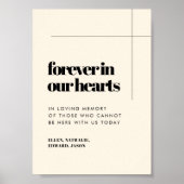 Einfache Eleganz & Chic Forever in unseren Herzen  Poster (Vorne)