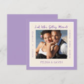 Einfache Eleganz! Flache Save-the-Date-Karte (Vorne/Hinten)