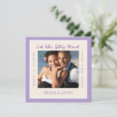 Einfache Eleganz! Flache Save-the-Date-Karte (Stehend Vorderseite)