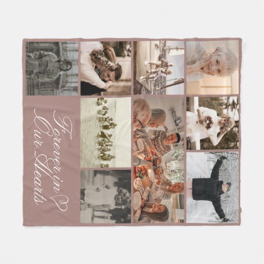 Einfache Eleganz für immer in unserem Herzen Foto  Fleecedecke (Vorderseite (Horizontal))