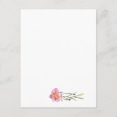 Einfache Eleganz, Hochzeitsdetails Begleitkarte (Rückseite)