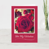 Einfache Eleganz! Hübsche Valentine-Grußkarte Karte (Vorderseite)