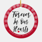 Einfache Eleganz im Foto der Erinnerung Keramik Ornament (Hinten)