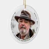 Einfache Eleganz im Foto der Erinnerung Keramik Ornament (Rechts)