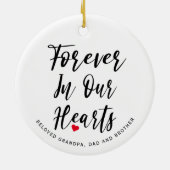 Einfache Eleganz im Foto der Erinnerung Keramik Ornament (Hinten)