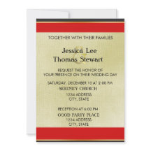 Einfache Eleganz in Rot, Schwarz und Gold