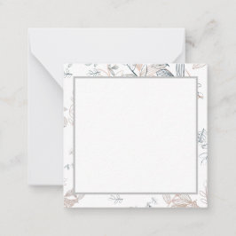 Einfache Eleganz Mitteilungskarte