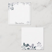 Einfache Eleganz Mitteilungskarte (Vorne/Hinten)