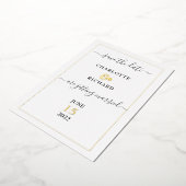 Einfache Eleganz, Save the Date, Folieneinladung (Gedreht)