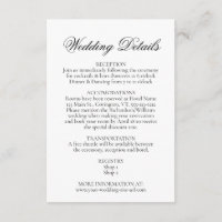 Einfache Eleganz Schwarz und Weiß für Hochzeiten