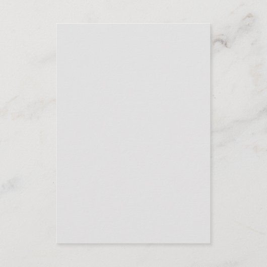 Einfache Eleganz Schwarz und Weiß für Hochzeiten Begleitkarte (Rückseite)