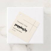 Einfache Eleganz und Chic Danke für das Durchquere Geschenkanhänger (Beispiel)