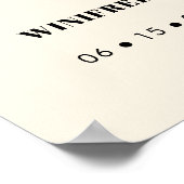 Einfache Eleganz und Chic - glücklich immer nach d Poster (Ecke)