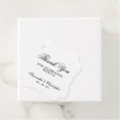 Einfache Eleganz Vielen Dank für Ihre Hochzeit Geschenkanhänger (Beispiel)