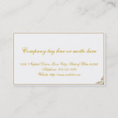 Einfache Eleganz Visitenkarte (Rückseite)