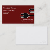 Einfache Elektriker-Visitenkarten Visitenkarte (Vorne/Hinten)