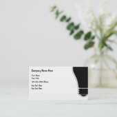 Einfache Elektriker-Visitenkarten Visitenkarte (Stehend Vorderseite)