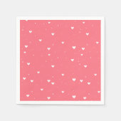 Einfache Elephant & Red Heart Balloon Baby Dusche Serviette (Vorderseite)