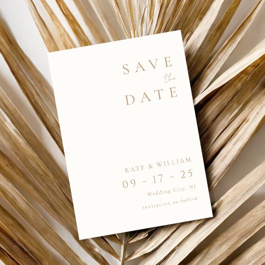 Einfache Elfenbeinküche Elegant Minimalistisch Mod Save The Date
