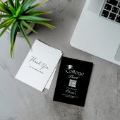 Einfache Enclosur-Karte mit QR-Code für den Fonds Begleitkarte