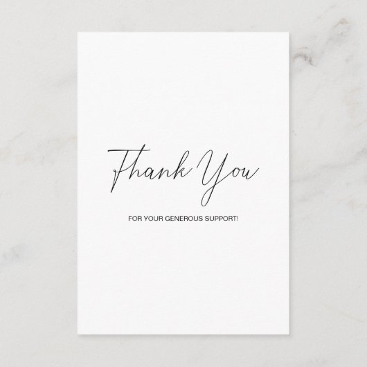 Einfache Enclosur-Karte mit QR-Code für den Fonds Begleitkarte (Rückseite)