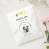 Einfache englische Bulldog Wedding Vielen Dank für Geschenktütchen (Versiegelt)