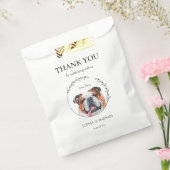 Einfache englische Bulldog Wedding Vielen Dank für Geschenktütchen (Versiegelt)